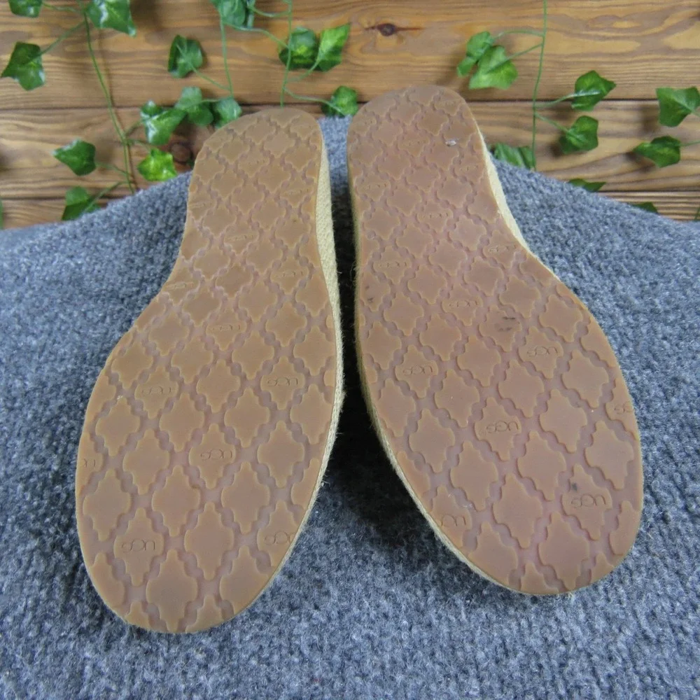 UGG Chivon Women's 8 Mint Green Nubuck‎ Slip-On Moccasins Jute Outsole Casual